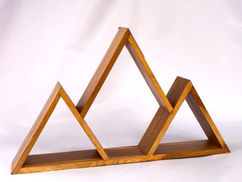 Ambalan Dinding Segi-3 OAK