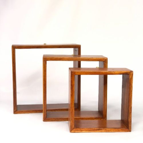 Ambalan Dinding Segi-4 Wallnot (Set)