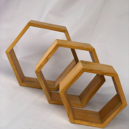 Ambalan Dinding Segi 6 - AOK (Set)