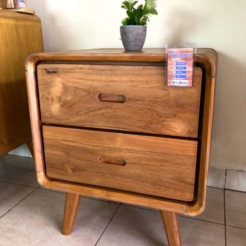 Nakas Retro Jati 2 Laci (set)