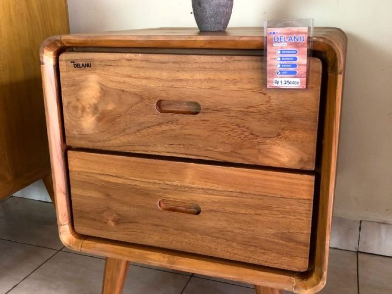 Nakas Retro Jati 2 Laci (set)