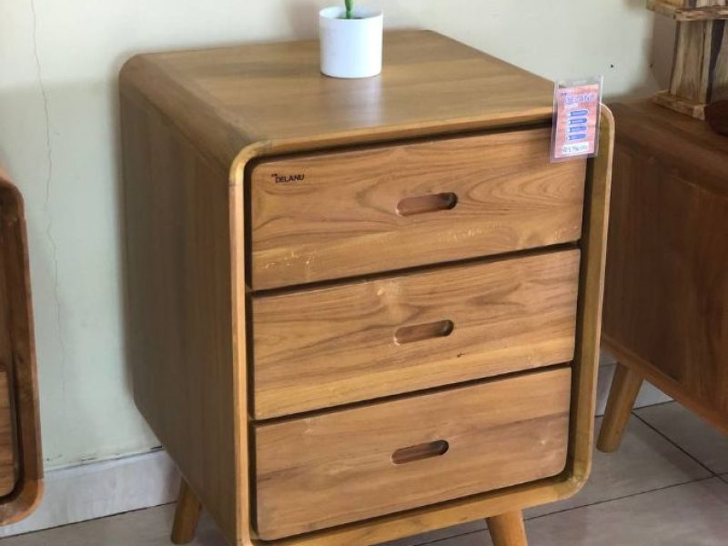 Nakas Retro Jati 3 Laci